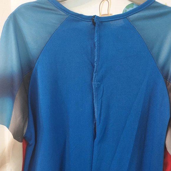 Marvel Captain American Halloween Costume in Size 8/10 Medium - Jumpsuit Only - Picture 9 of 11